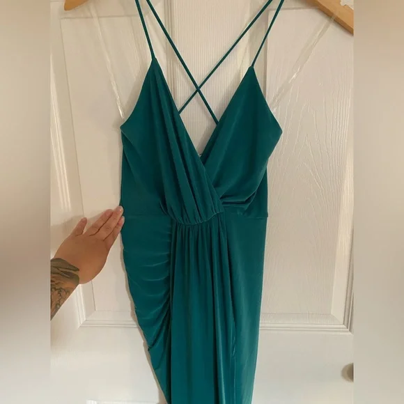 Asymmetrical Wrap Maxi Dress - Picture 4 of 5